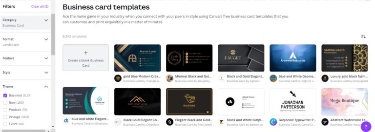 How to Design a Business Card on Canva