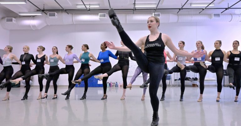 College Students Studying How To Dance Like A Rockette