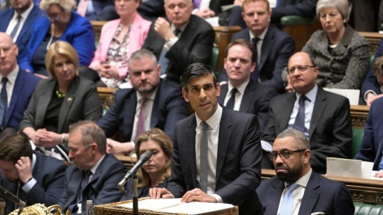 Live news: Sunak says EU law will play ‘some role’ within Northern Ireland