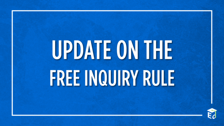 Update on the Free Inquiry Rule