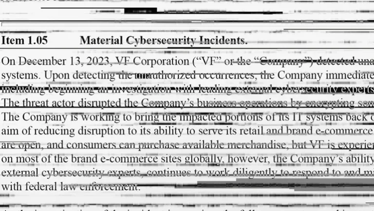 How companies describe cyber incidents in SEC filings